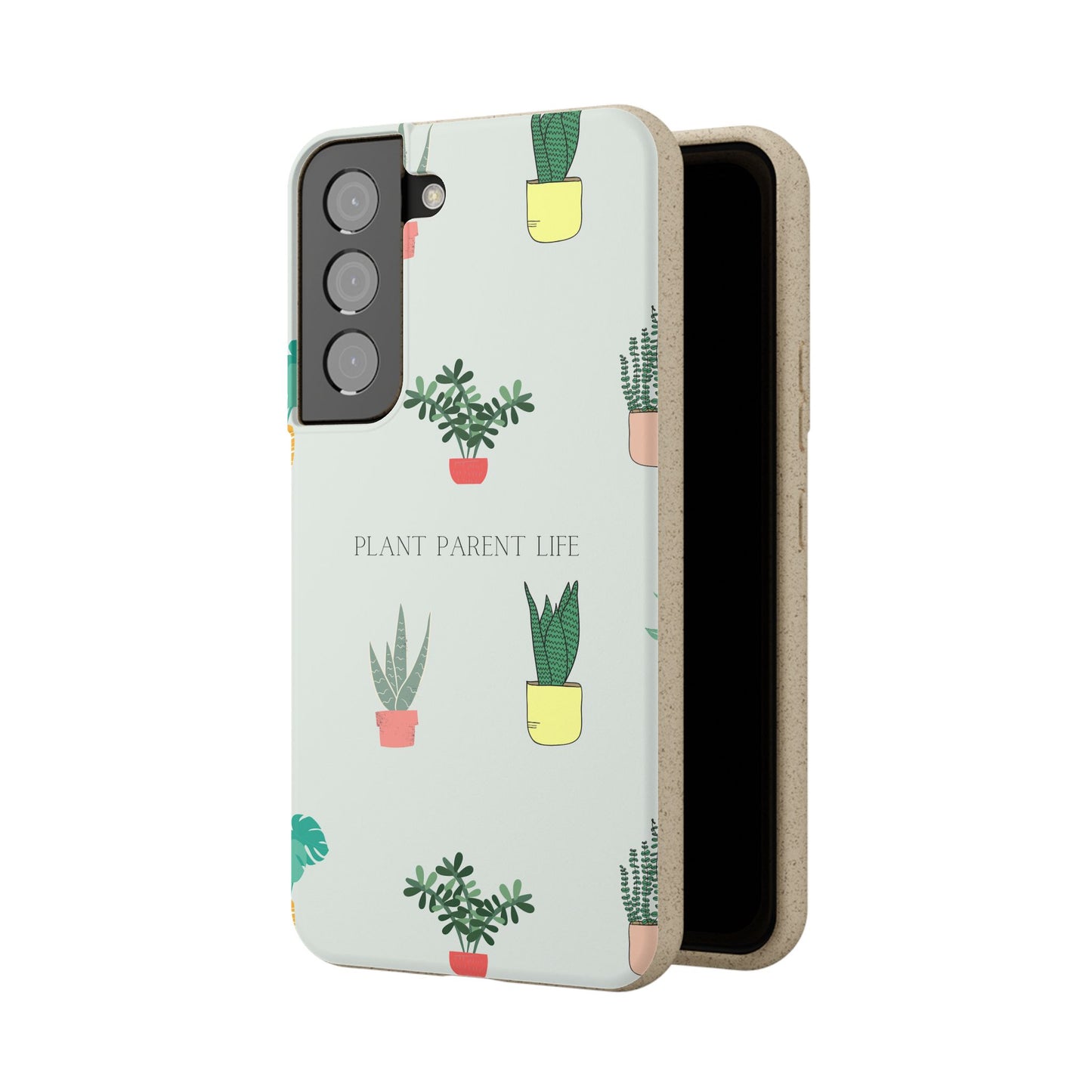 Eco-Friendly Phone Case: Plant Parent Life, Biodegradable Cover, Nature Lover Gift, Eco-Conscious Accessory, Sustainable Phone Case