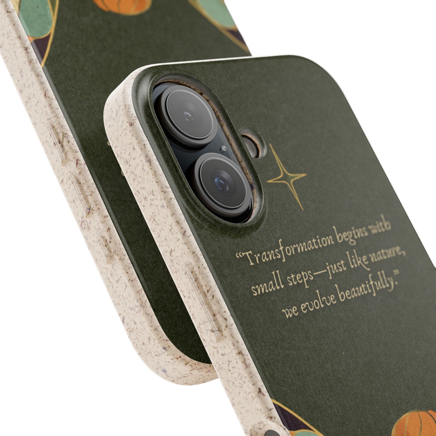 Eco-Friendly Phone Case with Inspirational Quote, Biodegradable iPhone Cover, Nature-Inspired Gift, Fairy Motivation Design, [...]