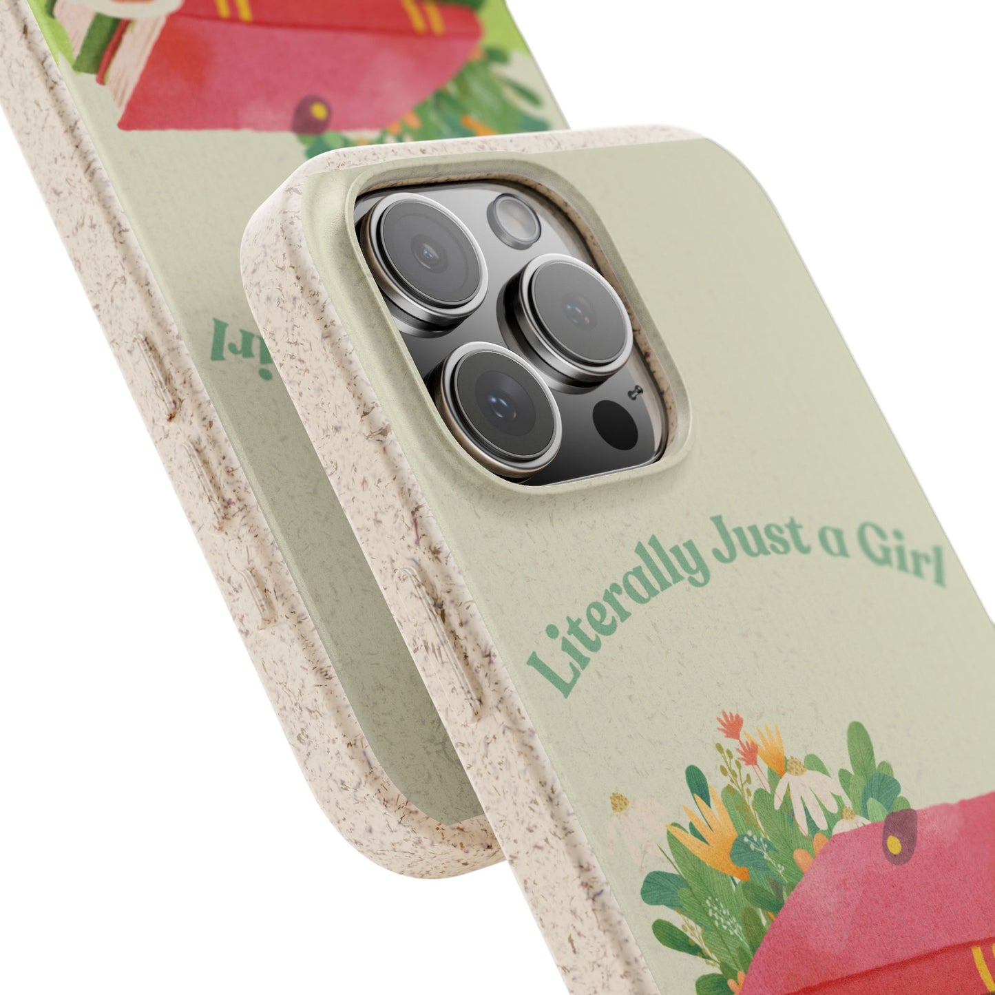 Biodegradable Phone Case, Eco-Friendly Cover, Cute Gift for Girls, Nature Lover Accessories, Sustainable Tech