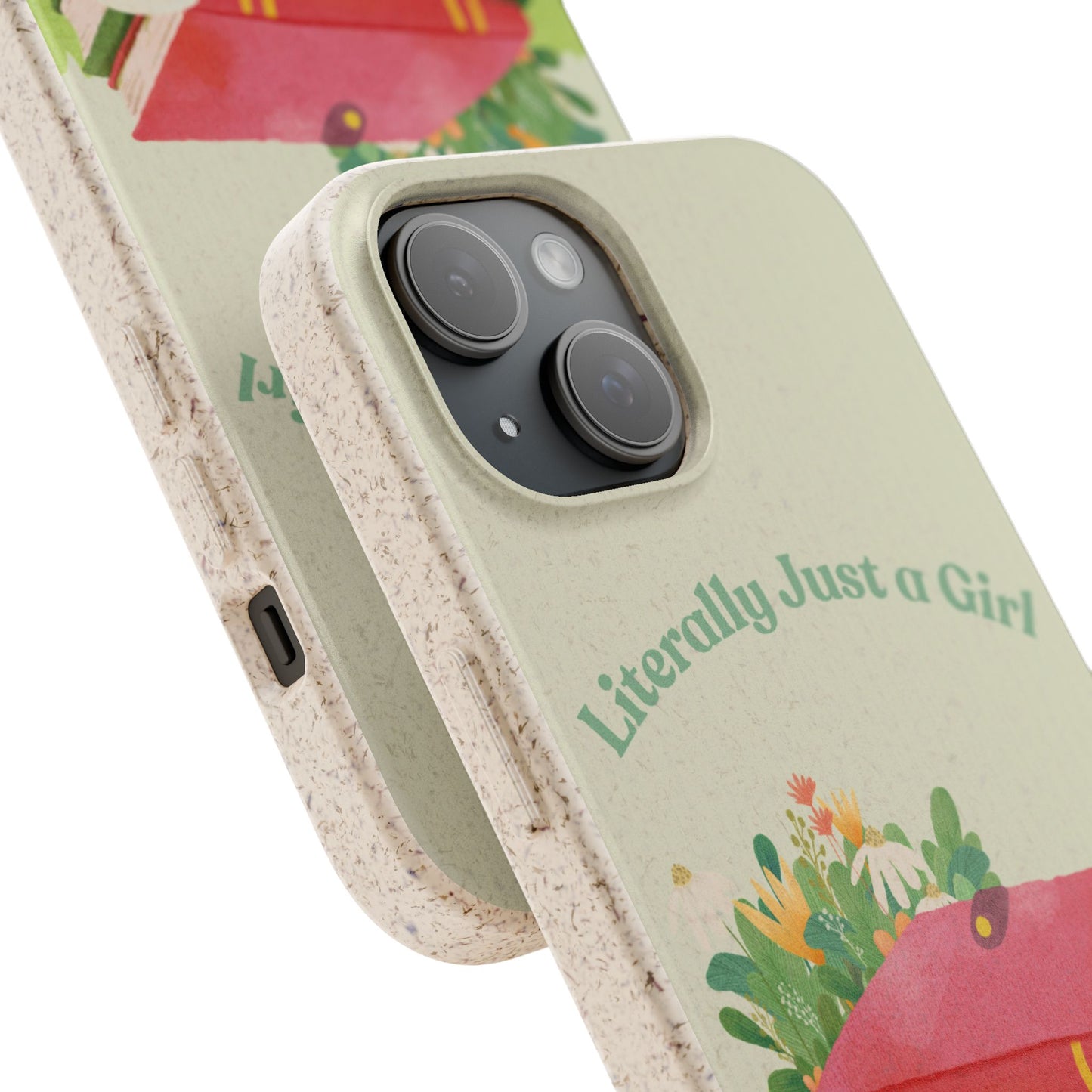 Biodegradable Phone Case, Eco-Friendly Cover, Cute Gift for Girls, Nature Lover Accessories, Sustainable Tech