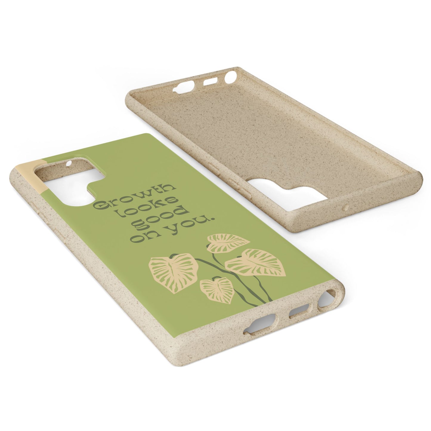 Biodegradable Phone Case - Eco-Friendly, Plant-Inspired Design, Sustainable Gift, Nature Lover's Accessory, Growth Looks Good on You