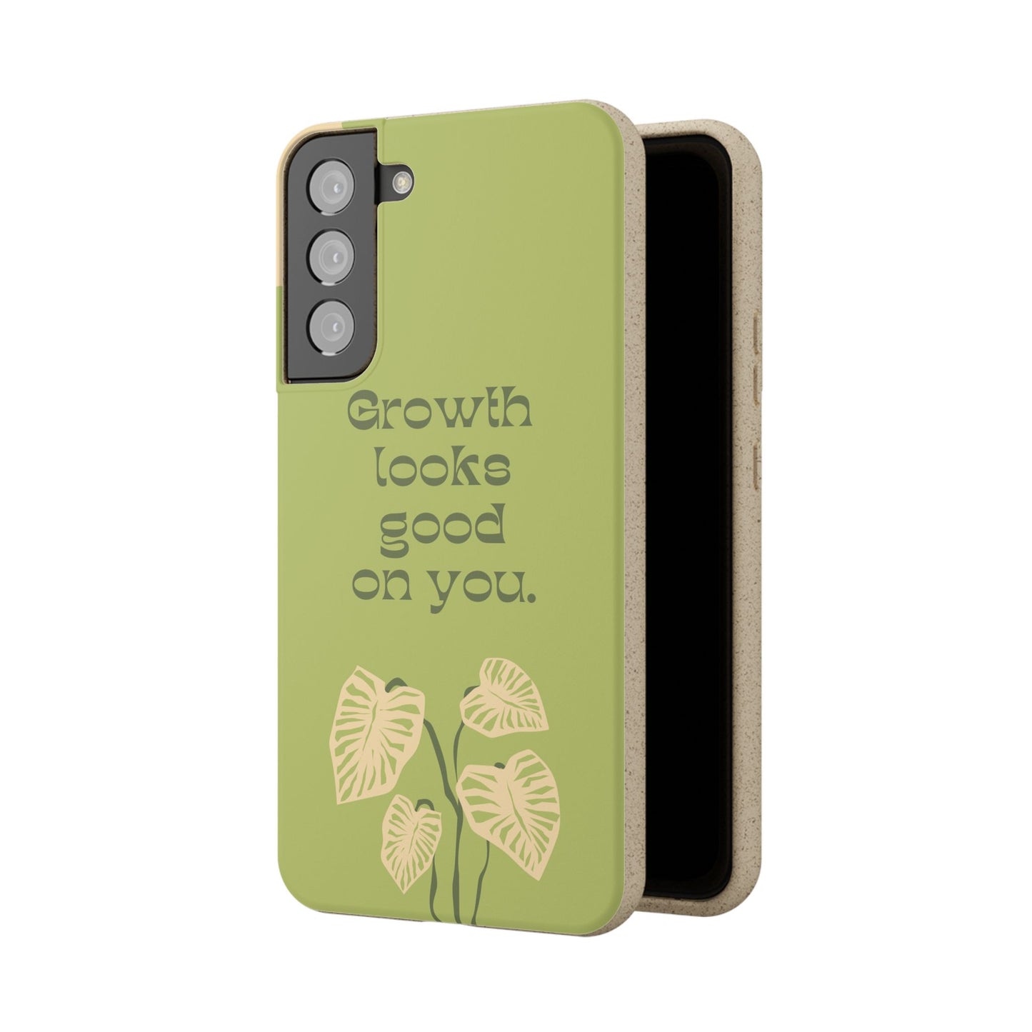 Biodegradable Phone Case - Eco-Friendly, Plant-Inspired Design, Sustainable Gift, Nature Lover's Accessory, Growth Looks Good on You