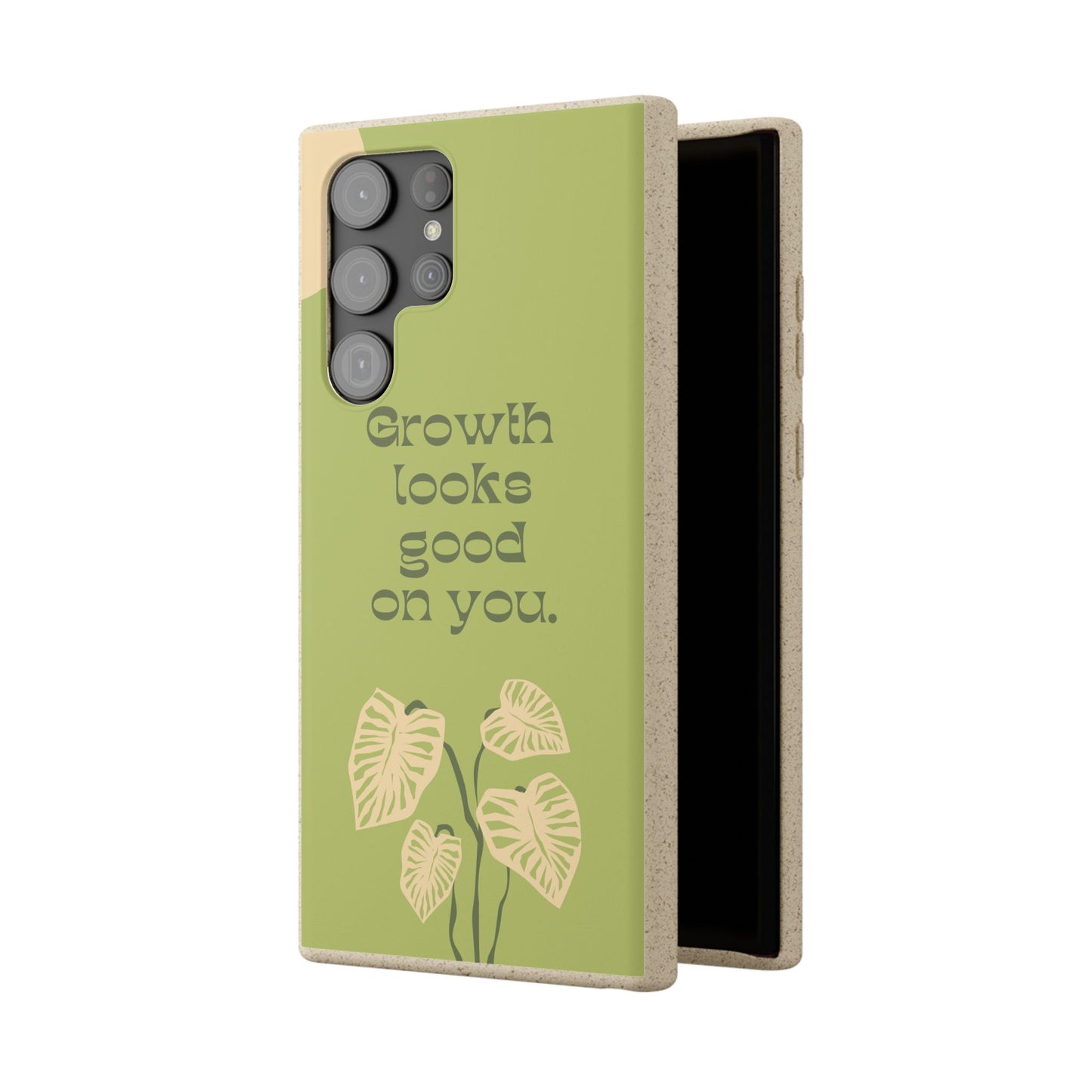 Biodegradable Phone Case - Eco-Friendly, Plant-Inspired Design, Sustainable Gift, Nature Lover's Accessory, Growth Looks Good on You