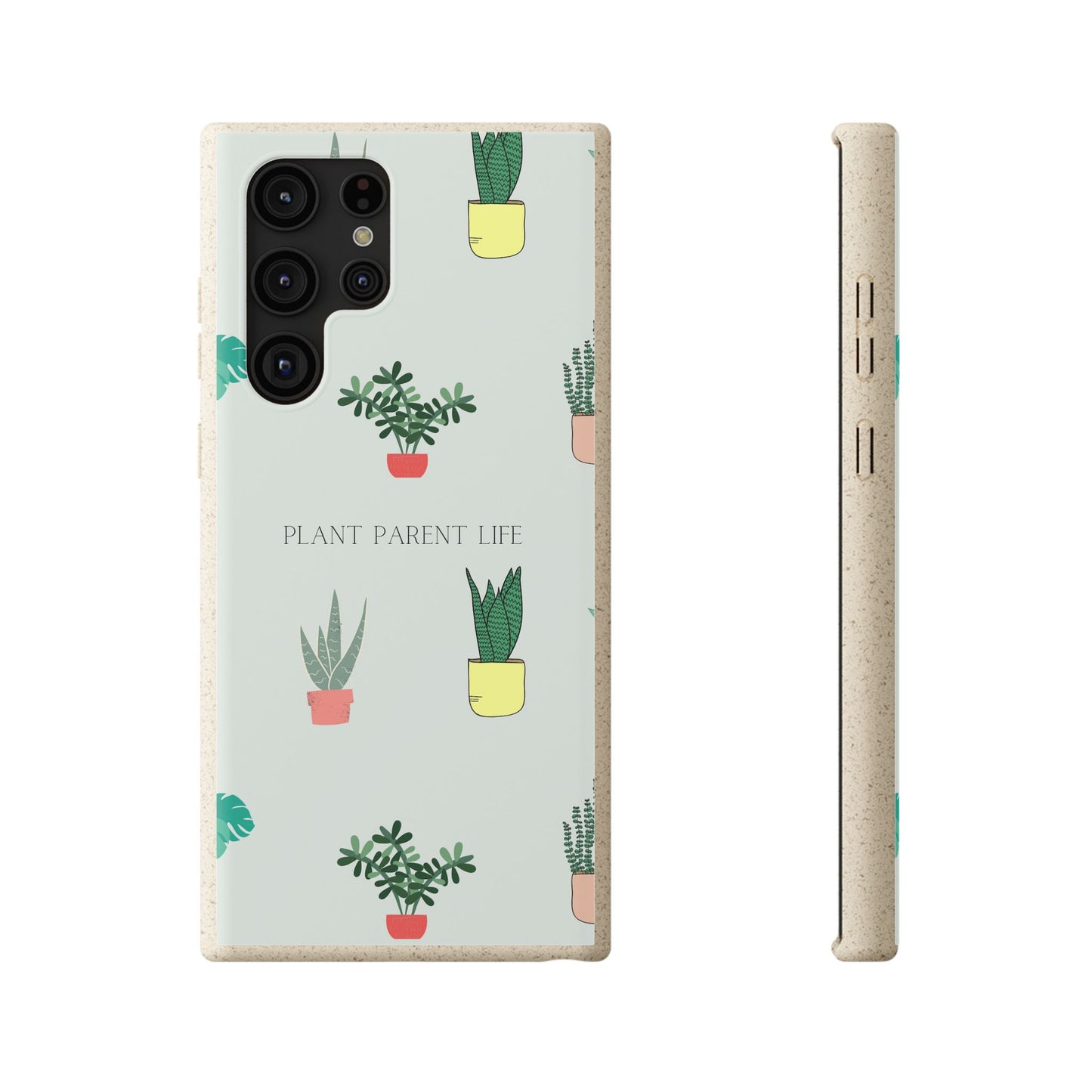 Eco-Friendly Phone Case: Plant Parent Life, Biodegradable Cover, Nature Lover Gift, Eco-Conscious Accessory, Sustainable Phone Case