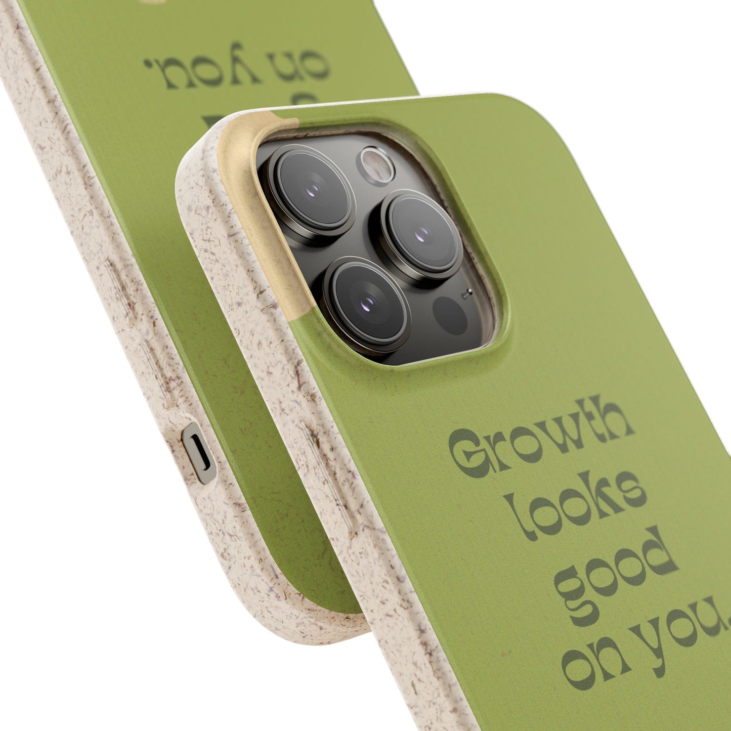 Biodegradable Phone Case - Eco-Friendly, Plant-Inspired Design, Sustainable Gift, Nature Lover's Accessory, Growth Looks Good on You