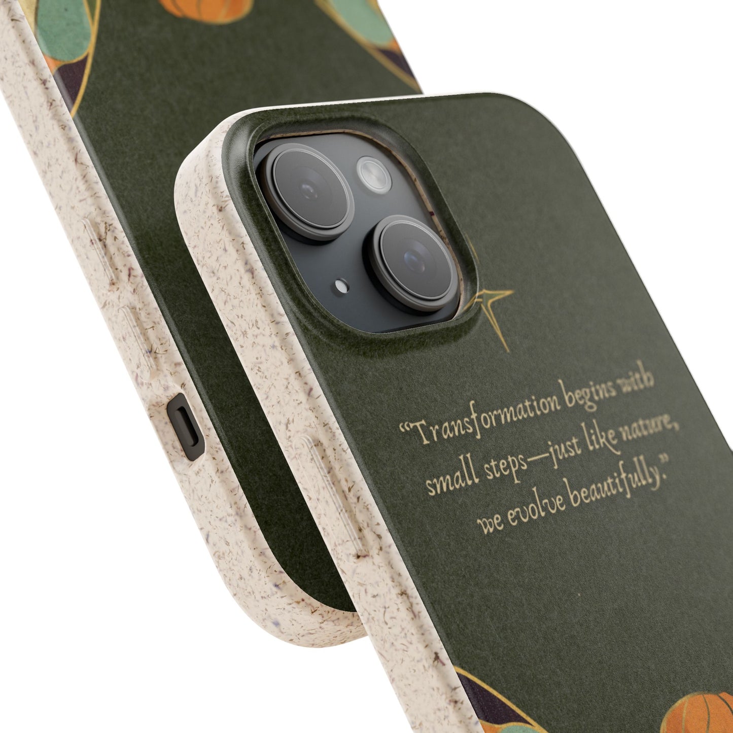 Eco-Friendly Phone Case with Inspirational Quote, Biodegradable iPhone Cover, Nature-Inspired Gift, Fairy Motivation Design, [...]